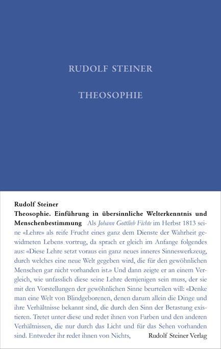 Cover: 9783727400919 | Theosophie | Rudolf Steiner | Buch | Lesebändchen | Deutsch | 2013