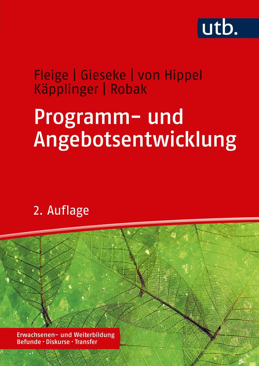 Cover: 9783825252823 | Programm- und Angebotsentwicklung | Marion Fleige (u. a.) | Buch | UTB