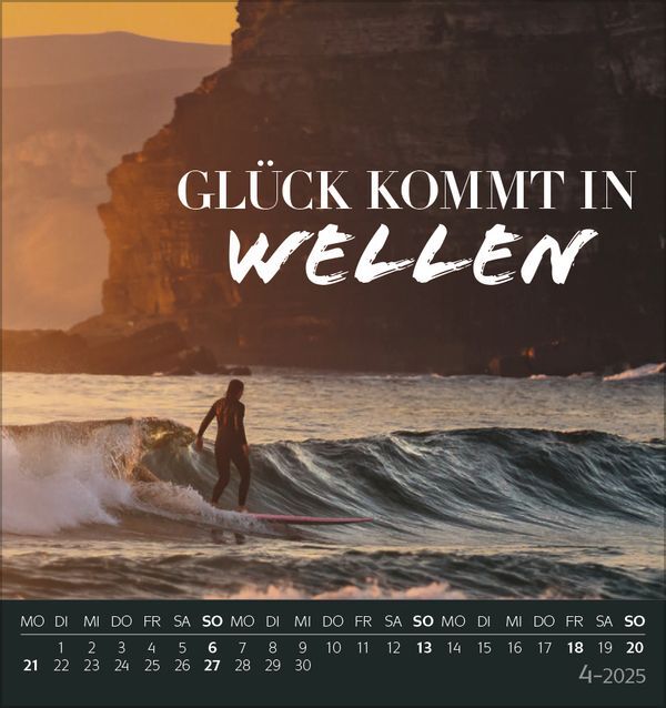 Bild: 9783731876359 | Urlaubsreif 2025 | aufstellbarer Postkartenkalender | Korsch Verlag