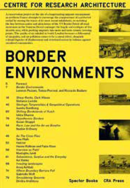 Cover: 9783959056861 | Border Environments | CRA #1 | Riccardo Badano (u. a.) | Taschenbuch