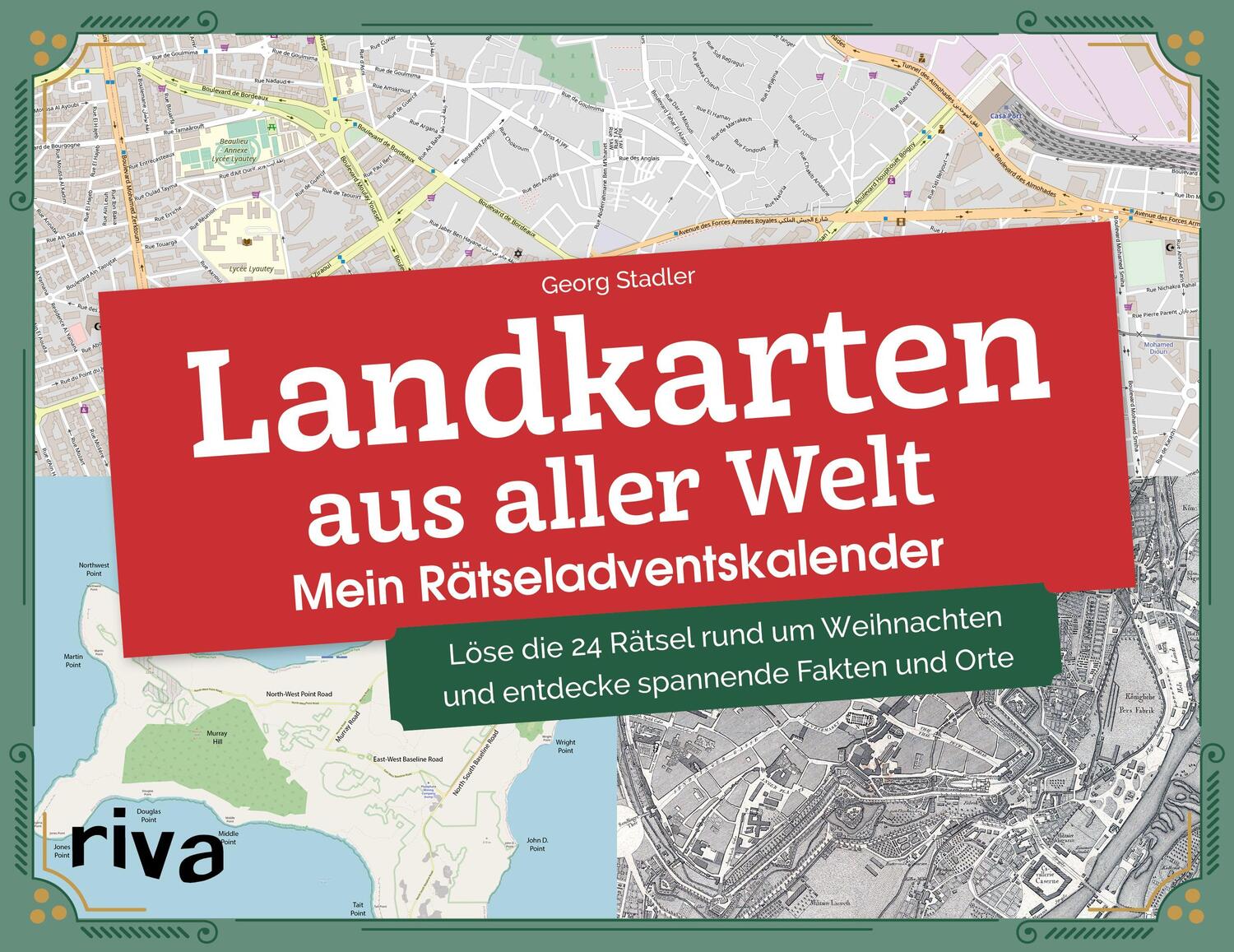 Cover: 9783742318770 | Landkarten aus aller Welt - Mein Rätseladventskalender | Georg Stadler