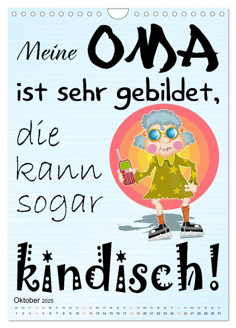 Bild: 9783435889006 | Glück ist, Oma zu sein (Wandkalender 2025 DIN A4 hoch), CALVENDO...