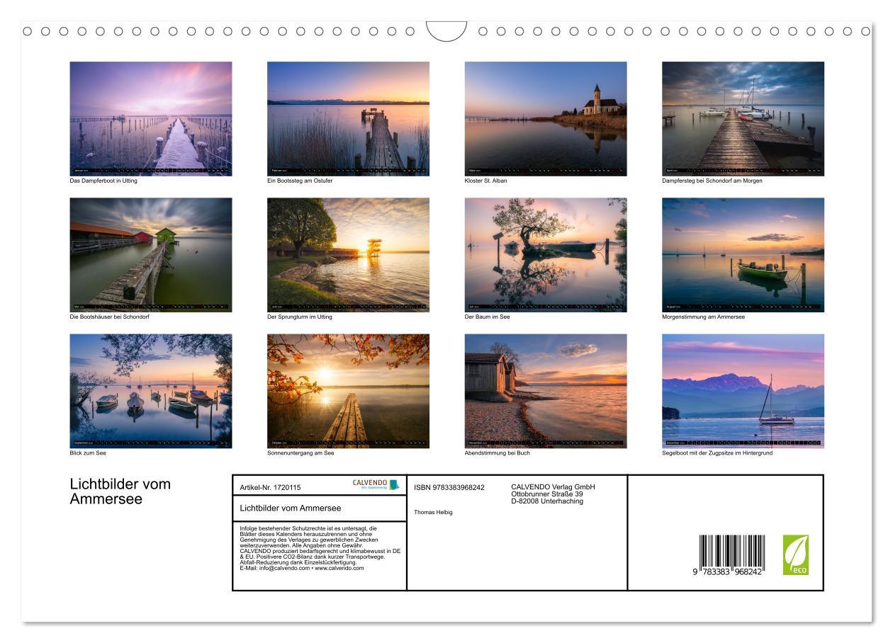 Bild: 9783383968242 | Lichtbilder vom Ammersee (Wandkalender 2025 DIN A3 quer), CALVENDO...