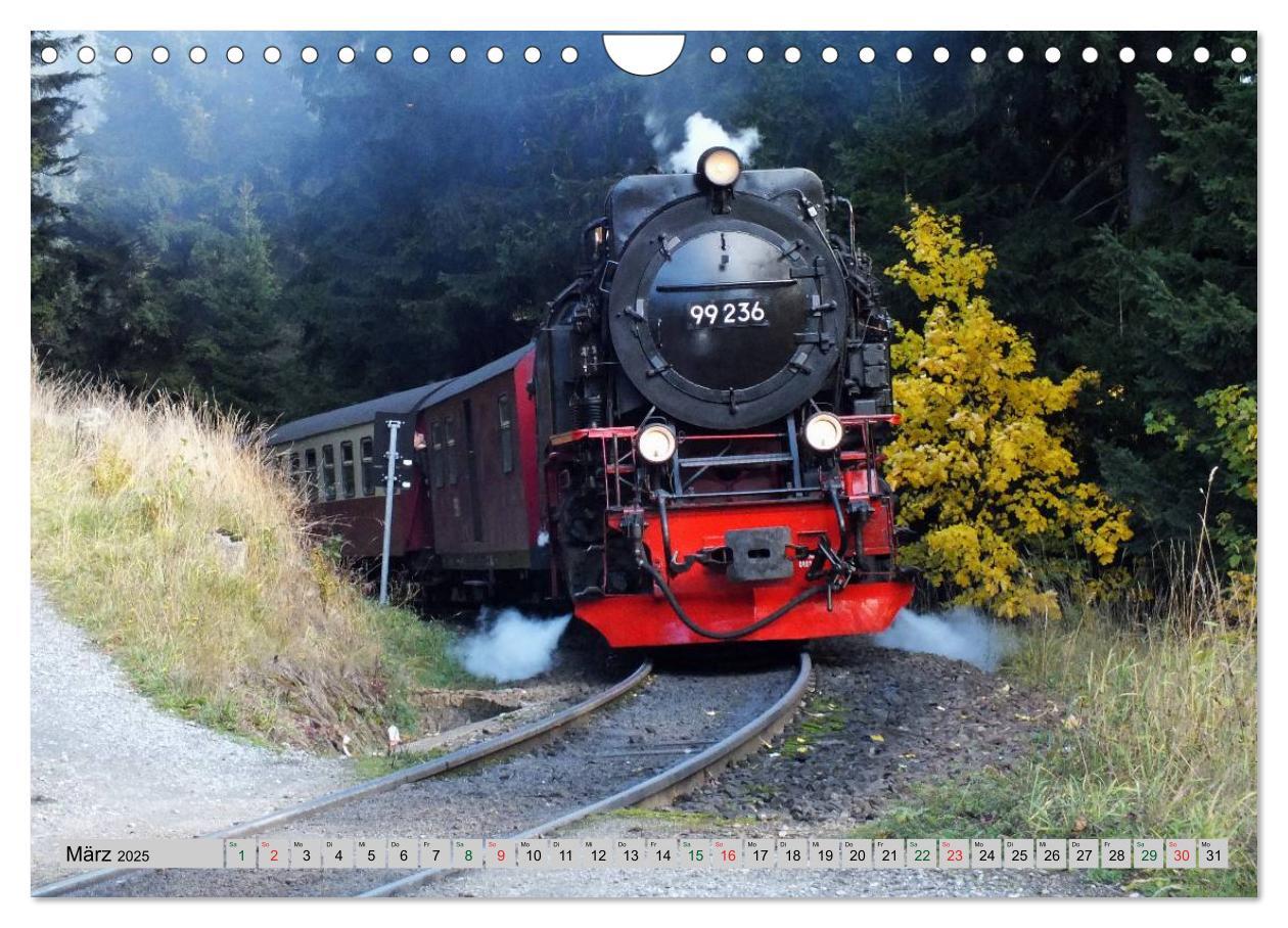 Bild: 9783435670260 | Unter Dampf durch den Harz (Wandkalender 2025 DIN A4 quer),...