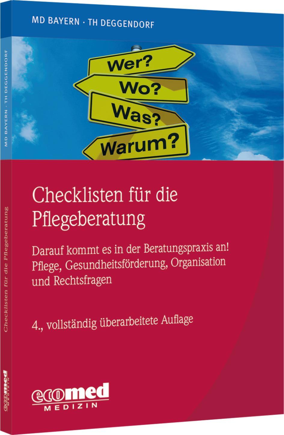 Cover: 9783609165417 | Checklisten für die Pflegeberatung | Medizinischer Dienst Bayern
