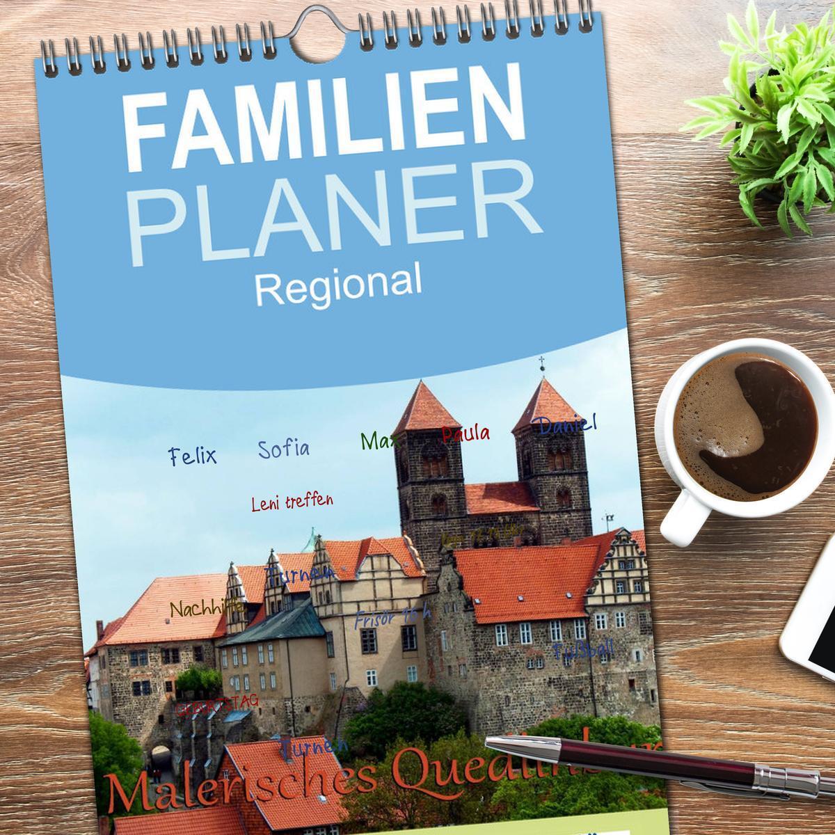 Bild: 9783457120989 | Familienplaner 2025 - Malerisches Quedlinburg mit 5 Spalten...