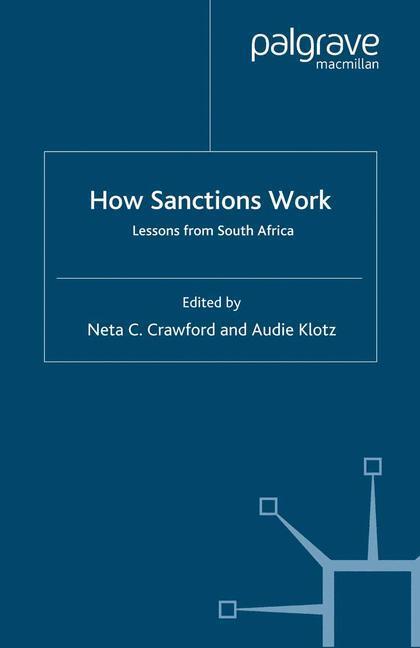 Cover: 9780333725528 | How Sanctions Work | Lessons from South Africa | A. Klotz (u. a.) | xv