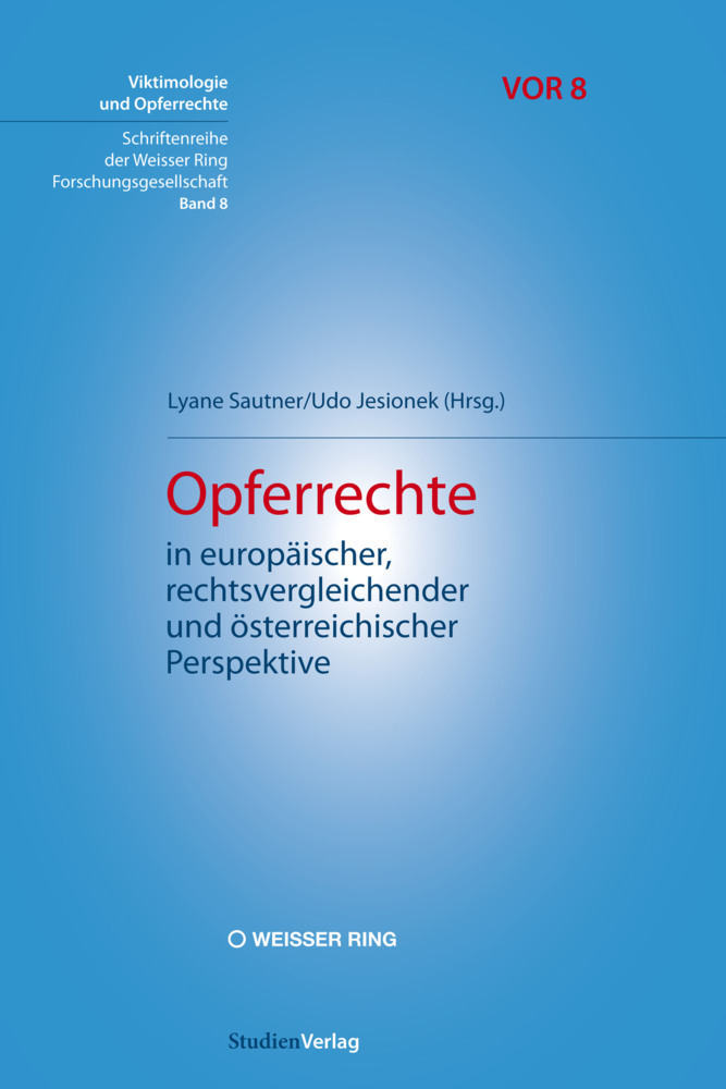 Cover: 9783706554725 | Opferrechte in europäischer, rechtsvergleichender und...