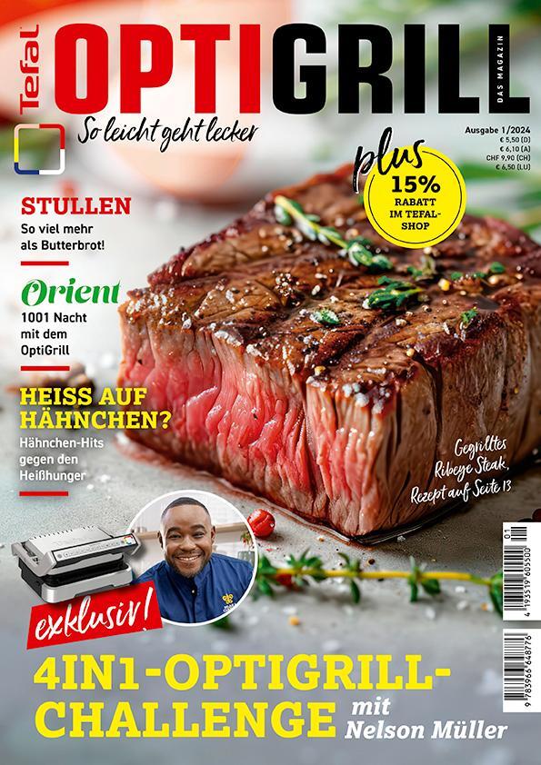 Cover: 9783966648776 | Tefal OptiGrill Magazin Heft Nr. 1-2024 So leicht geht lecker | Verlag