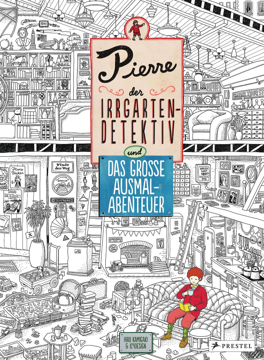 Cover: 9783791372716 | Pierre, der Irrgarten-Detektiv und das große Ausmal-Abenteuer | Buch