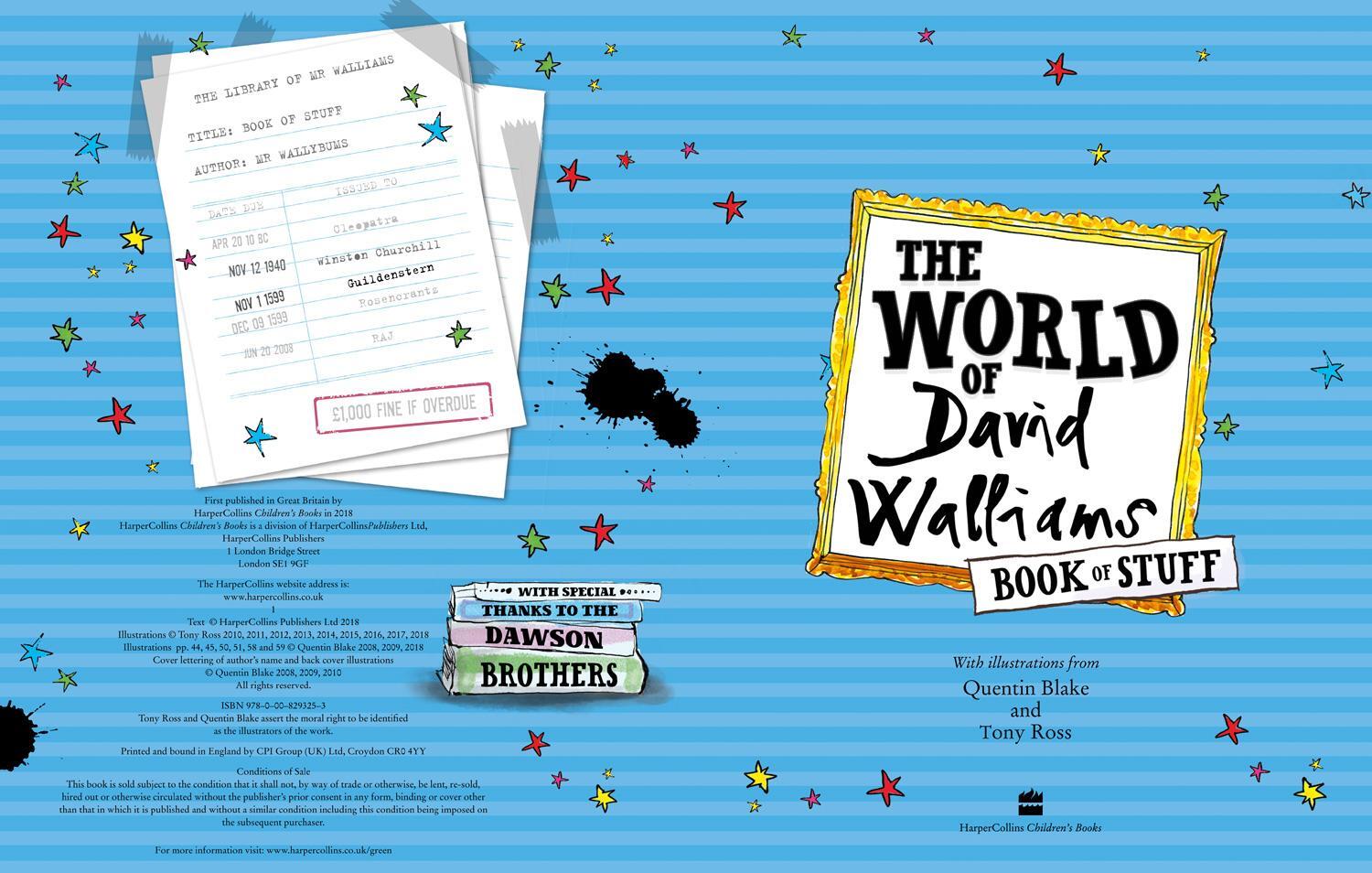 Bild: 9780008293253 | The World of David Walliams Book of Stuff | David Walliams | Buch