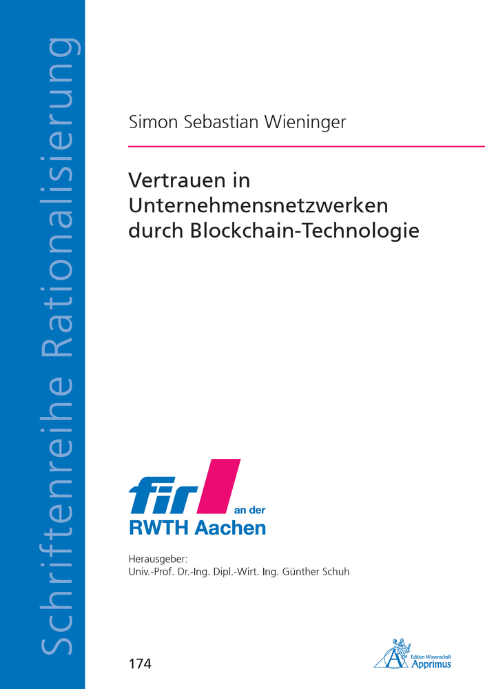 Cover: 9783863598808 | Vertrauen in Unternehmensnetzwerken durch Blockchain-Technologie