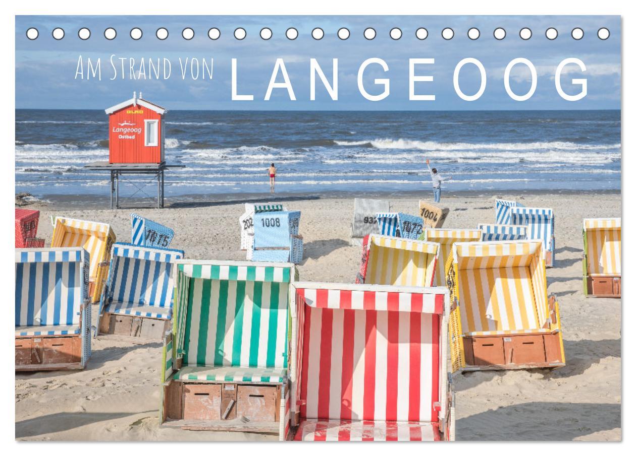 Cover: 9783435072835 | Am Strand von Langeoog (Tischkalender 2025 DIN A5 quer), CALVENDO...