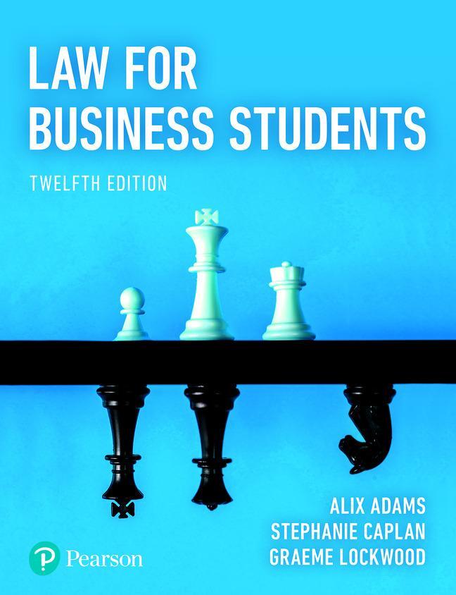 Cover: 9781292440484 | Law for Business Students | Alix Adams (u. a.) | Taschenbuch | 2023