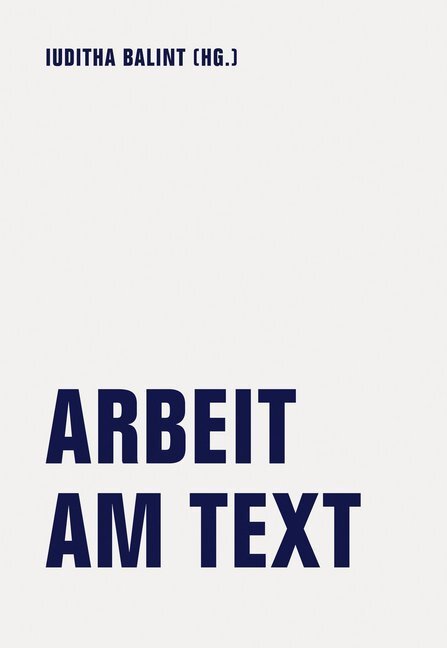 Cover: 9783957324306 | Arbeit am Text | Jörg Albrecht (u. a.) | Taschenbuch | 2020