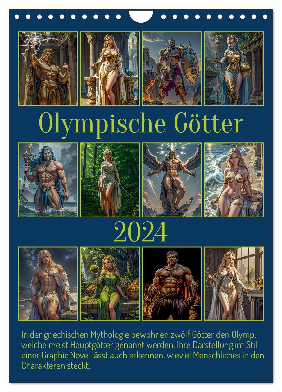 Cover: 9783383694509 | Olympische Götter (Wandkalender 2024 DIN A4 hoch), CALVENDO...