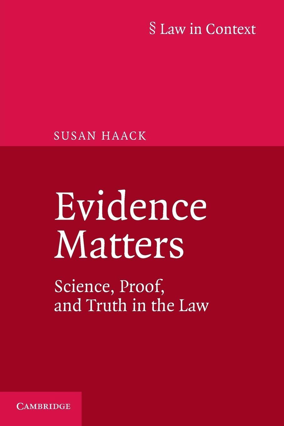 Cover: 9781107698345 | Evidence Matters | Susan Haack | Taschenbuch | Paperback | Englisch