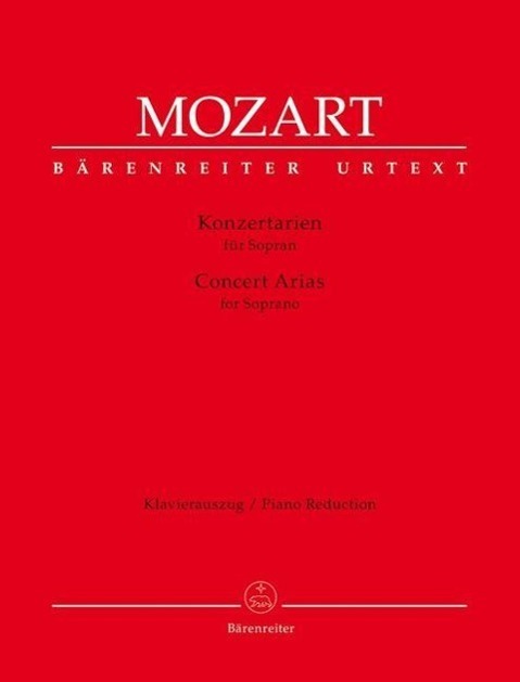 Cover: 9790006541317 | Concert Arias for Soprano | Wolfgang Amadeus Mozart (u. a.) | Partitur