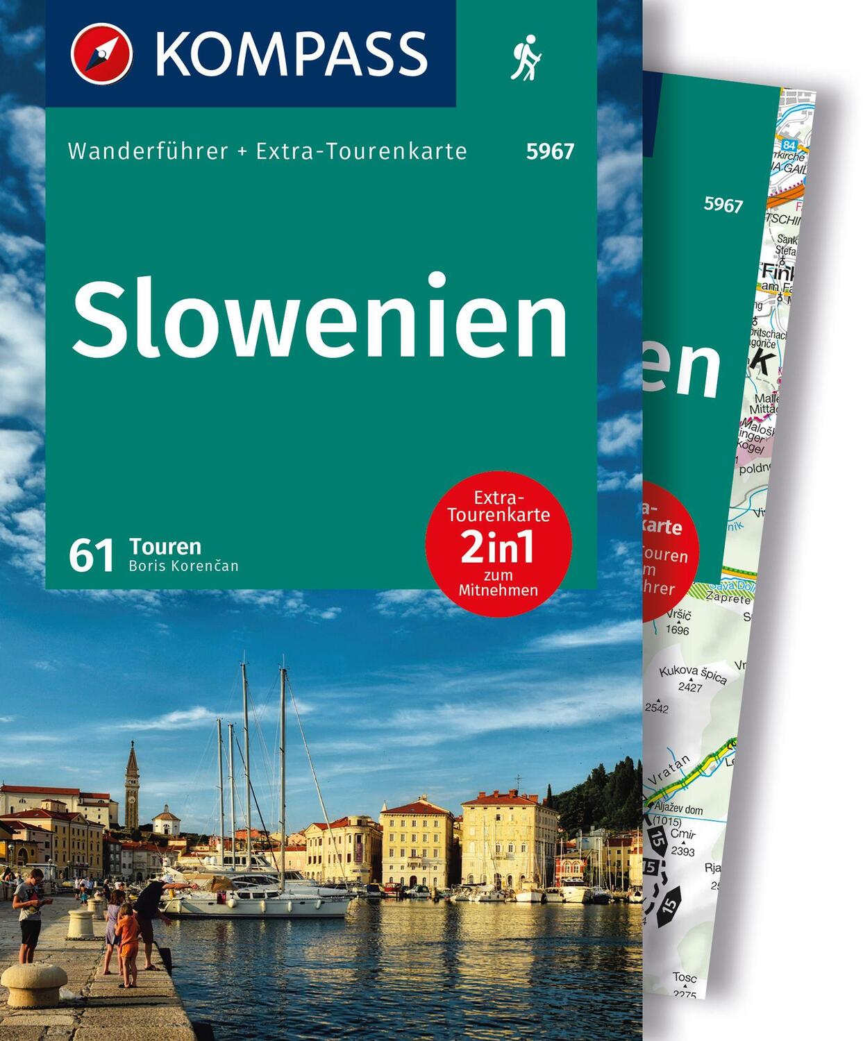 Cover: 9783991540625 | KOMPASS Wanderführer Slowenien, 61 Touren | Boris Korencan | Buch