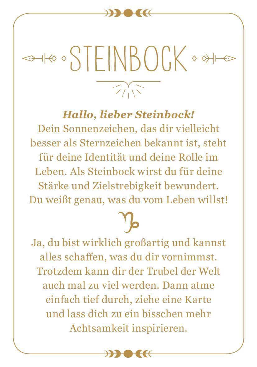 Bild: 9783845849744 | Achtsamkeit für den Steinbock | 50 Astro-Kärtchen | Taschenbuch | 2022