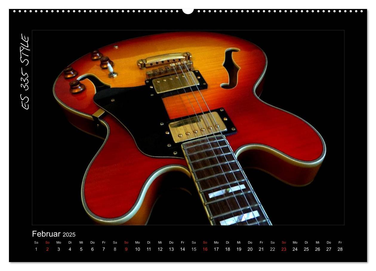 Bild: 9783435752126 | ROCKGITARREN in Szene gesetzt (Wandkalender 2025 DIN A2 quer),...