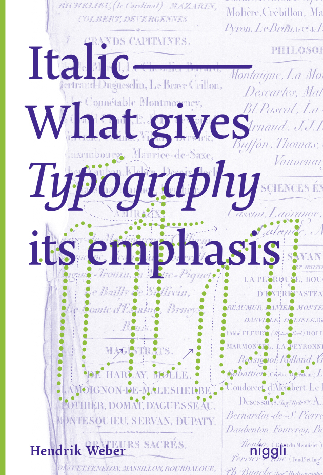 Cover: 9783721210095 | Italic | What gives Typography its emphasis | Hendrik Weber | Buch