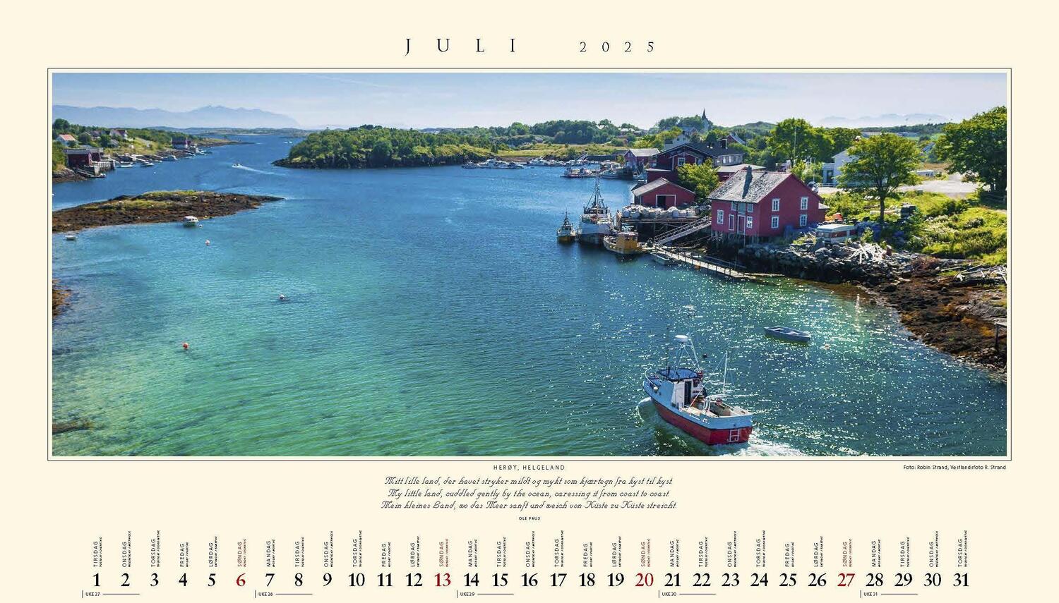 Bild: 9783930232963 | Panorama Norwegen 2025 Wandkalender | Kalenderforlaget | Kalender