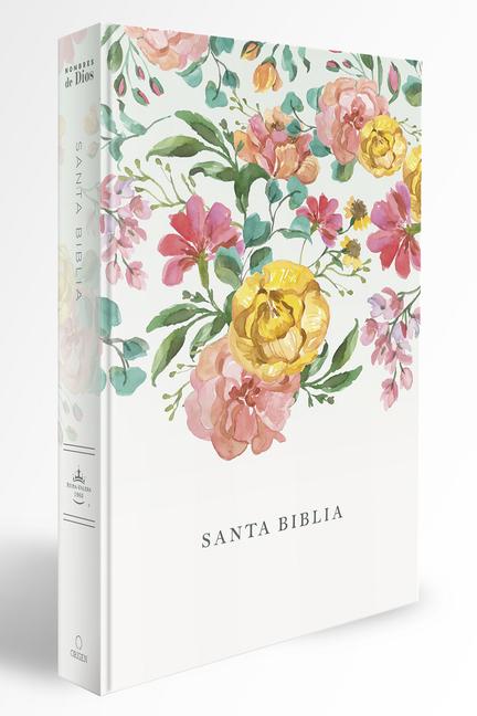 Cover: 9781644737149 | Biblia Reina Valera 1960 Tamaño Manual, Tapa Dura, Flores Rosadas /...