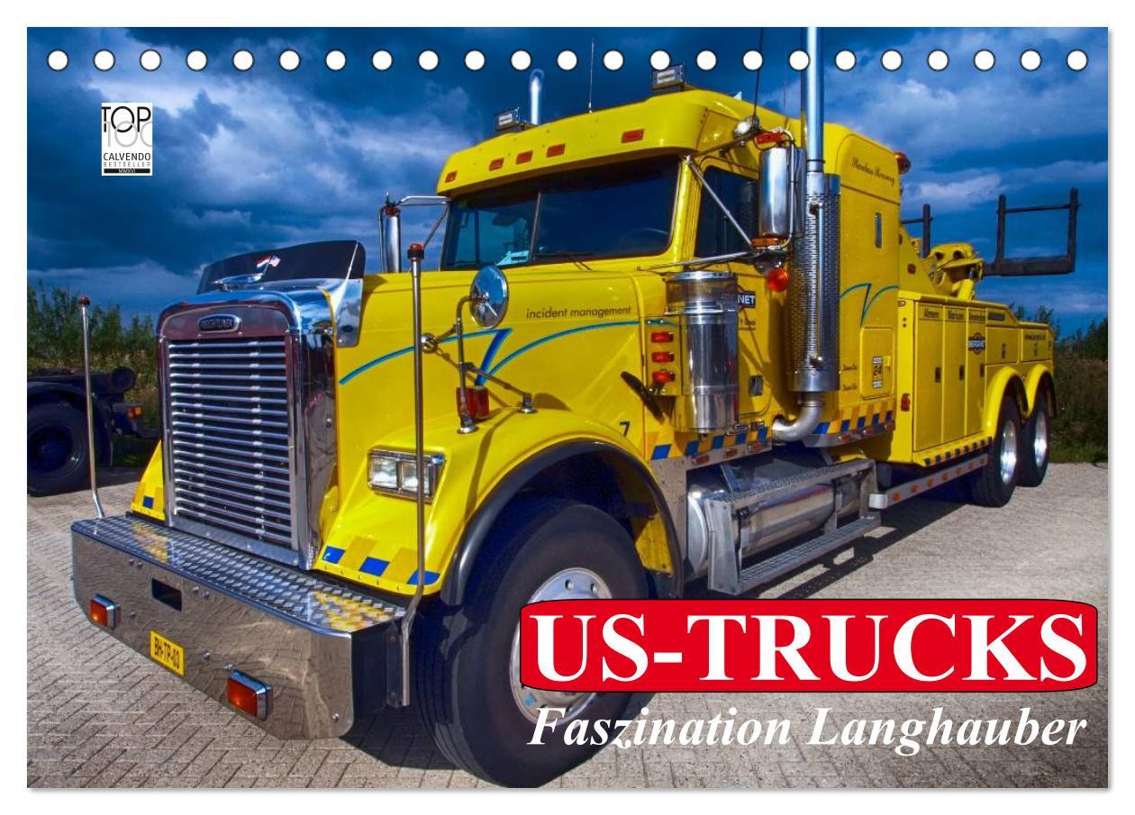 Cover: 9783435497881 | US-Trucks. Faszination Langhauber (Tischkalender 2025 DIN A5 quer),...