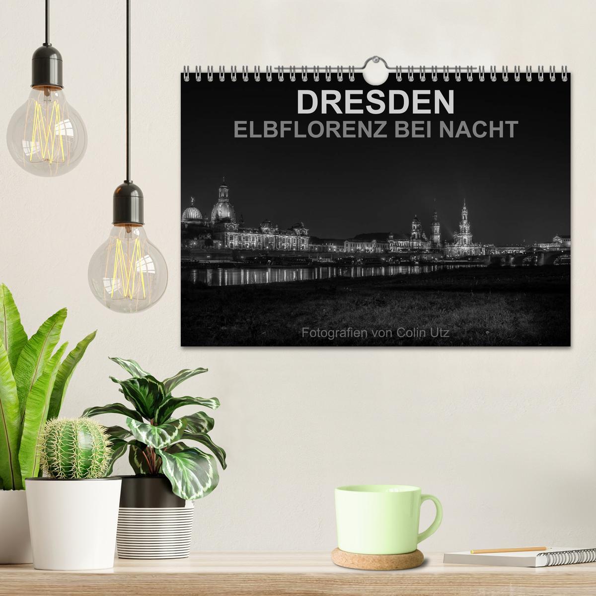 Bild: 9783435637478 | Dresden - Elbflorenz bei Nacht (Wandkalender 2025 DIN A4 quer),...