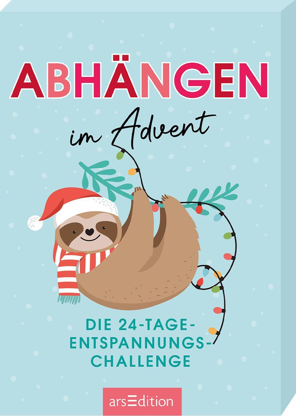 Cover: 9783845855950 | Abhängen im Advent | Die 24-Tage-Entspannungs-Challenge | Taschenbuch
