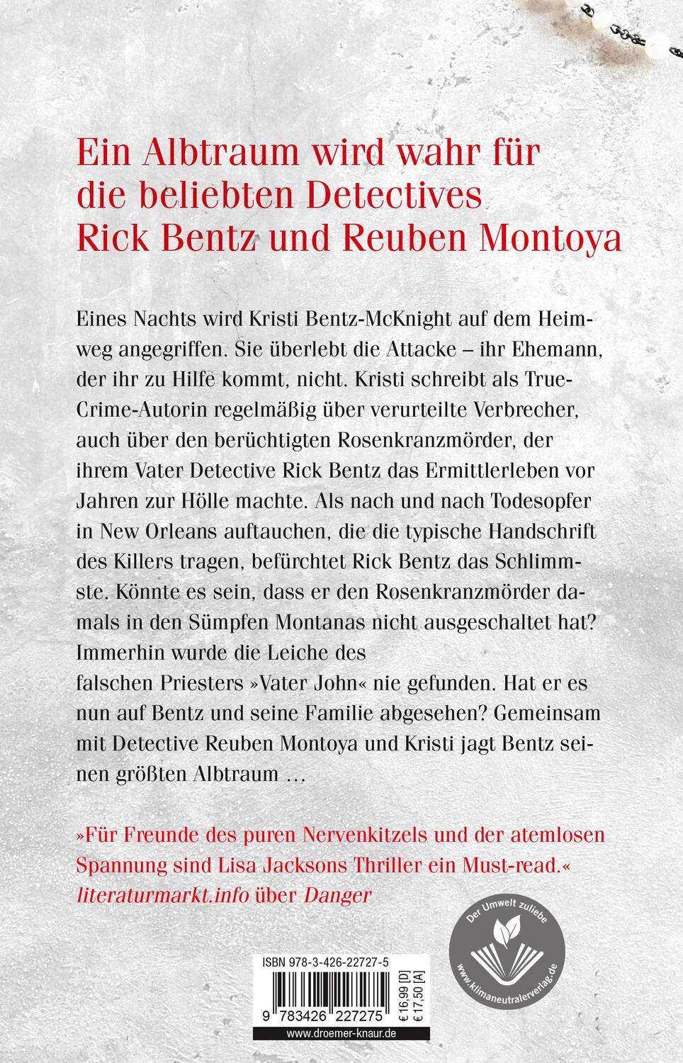 Rückseite: 9783426227275 | Pray - Meine Rache findet euch | Lisa Jackson | Taschenbuch | 448 S.