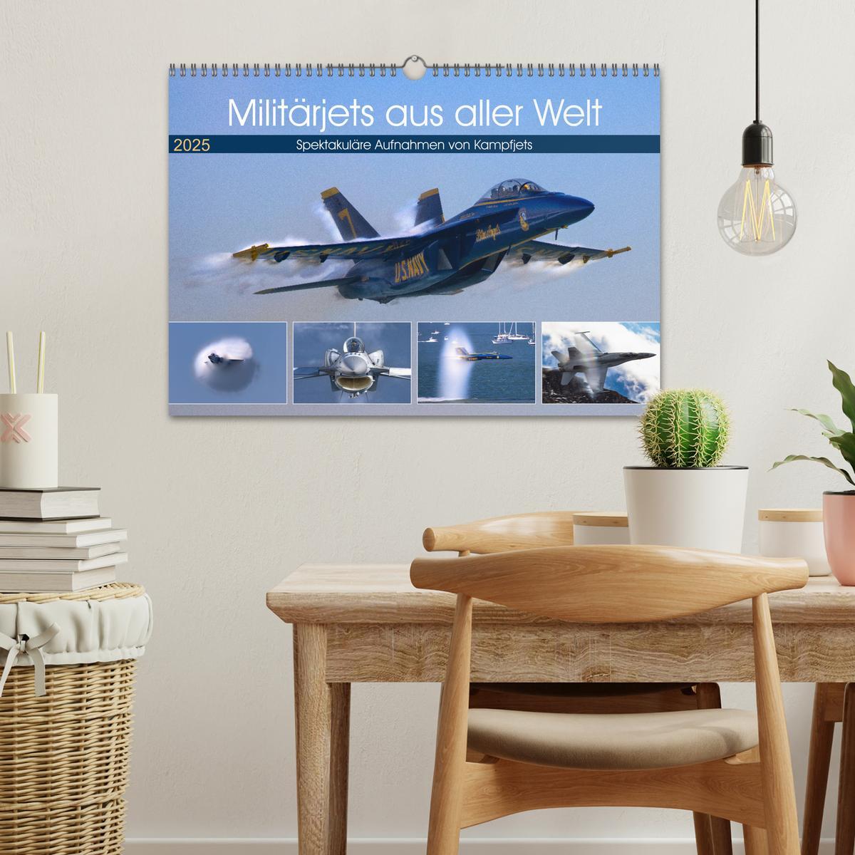 Bild: 9783435176854 | Militärjets aus aller Welt (Wandkalender 2025 DIN A3 quer),...