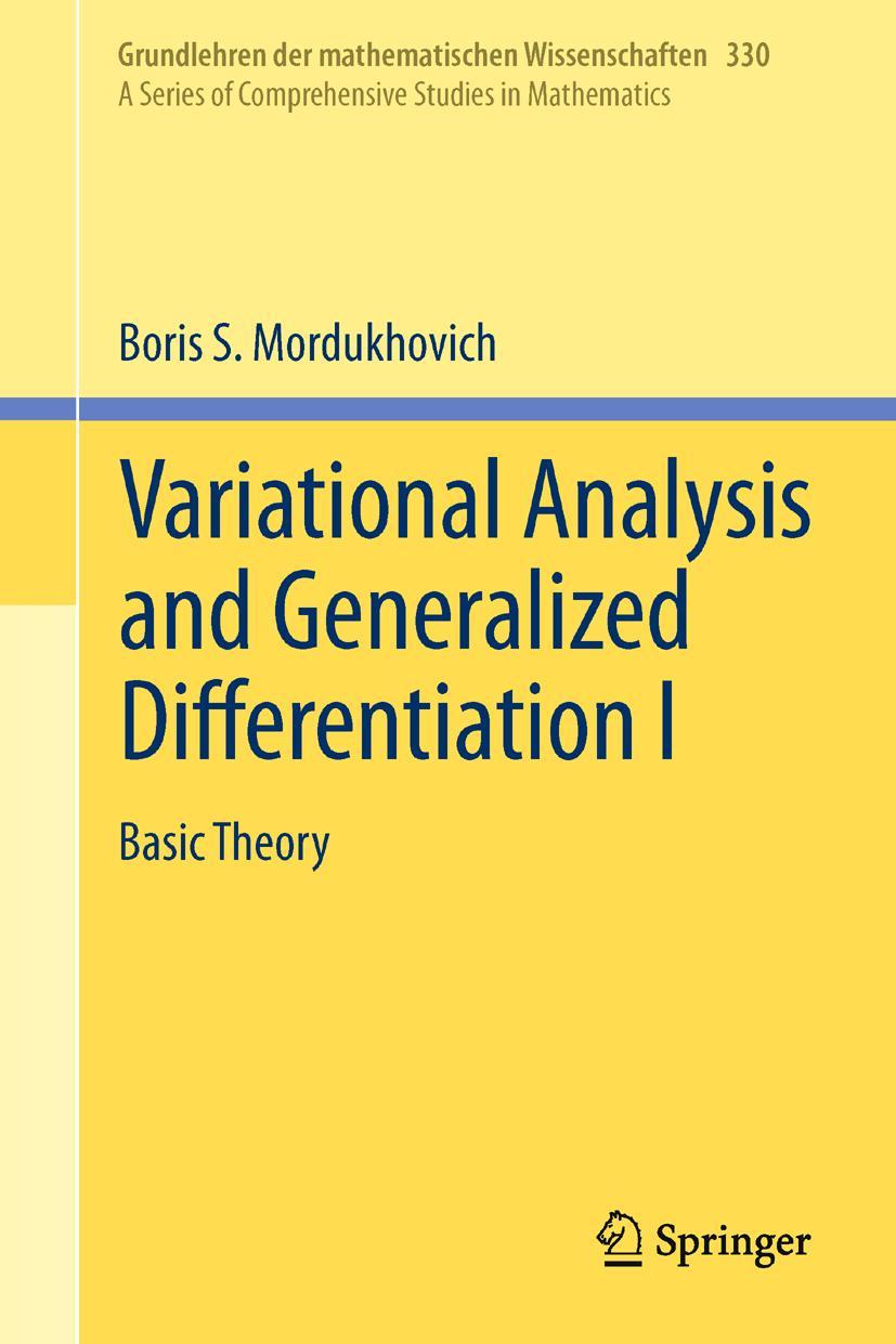 Cover: 9783540254379 | Variational Analysis and Generalized Differentiation I | Basic Theory