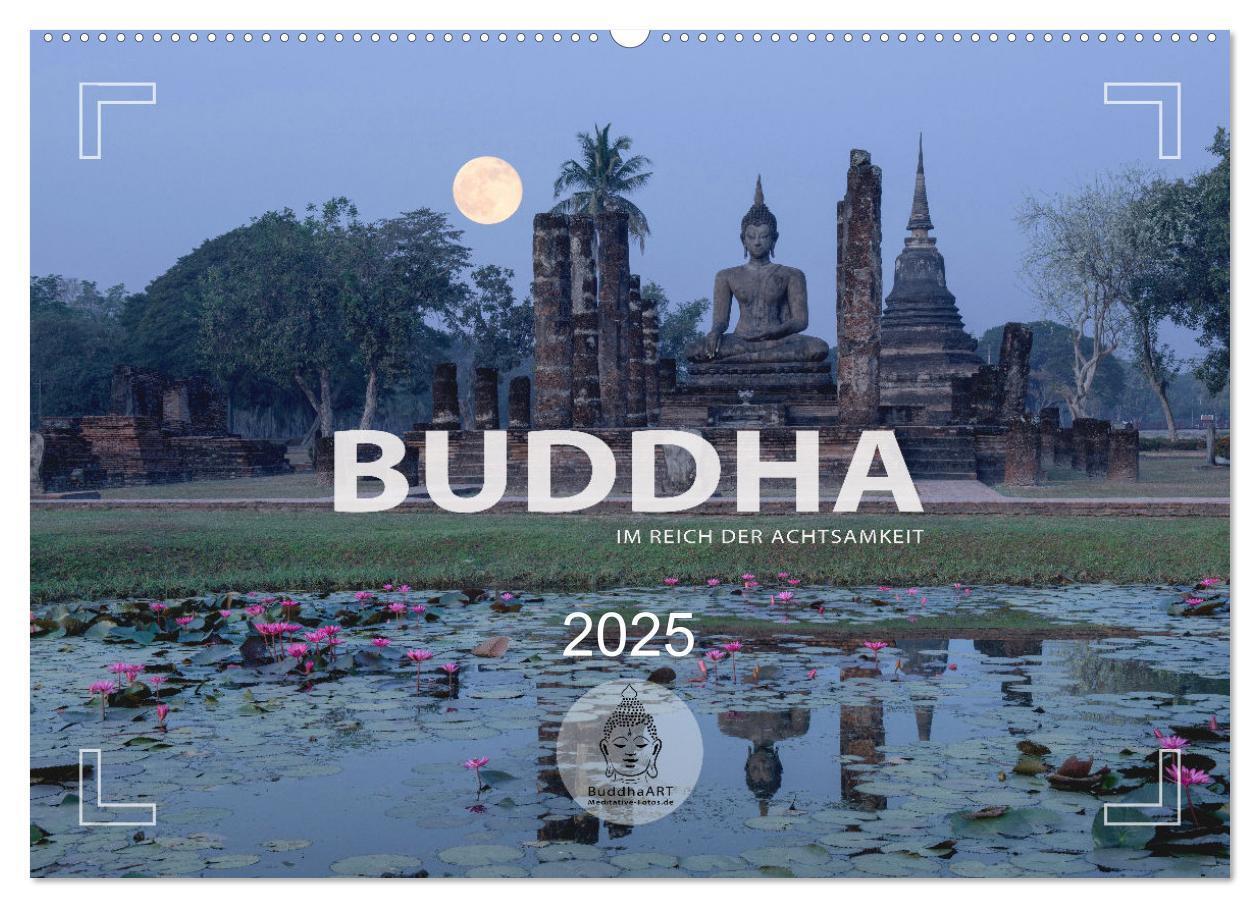 Cover: 9783383956980 | BUDDHA - Im Reich der Achtsamkeit (Wandkalender 2025 DIN A2 quer),...