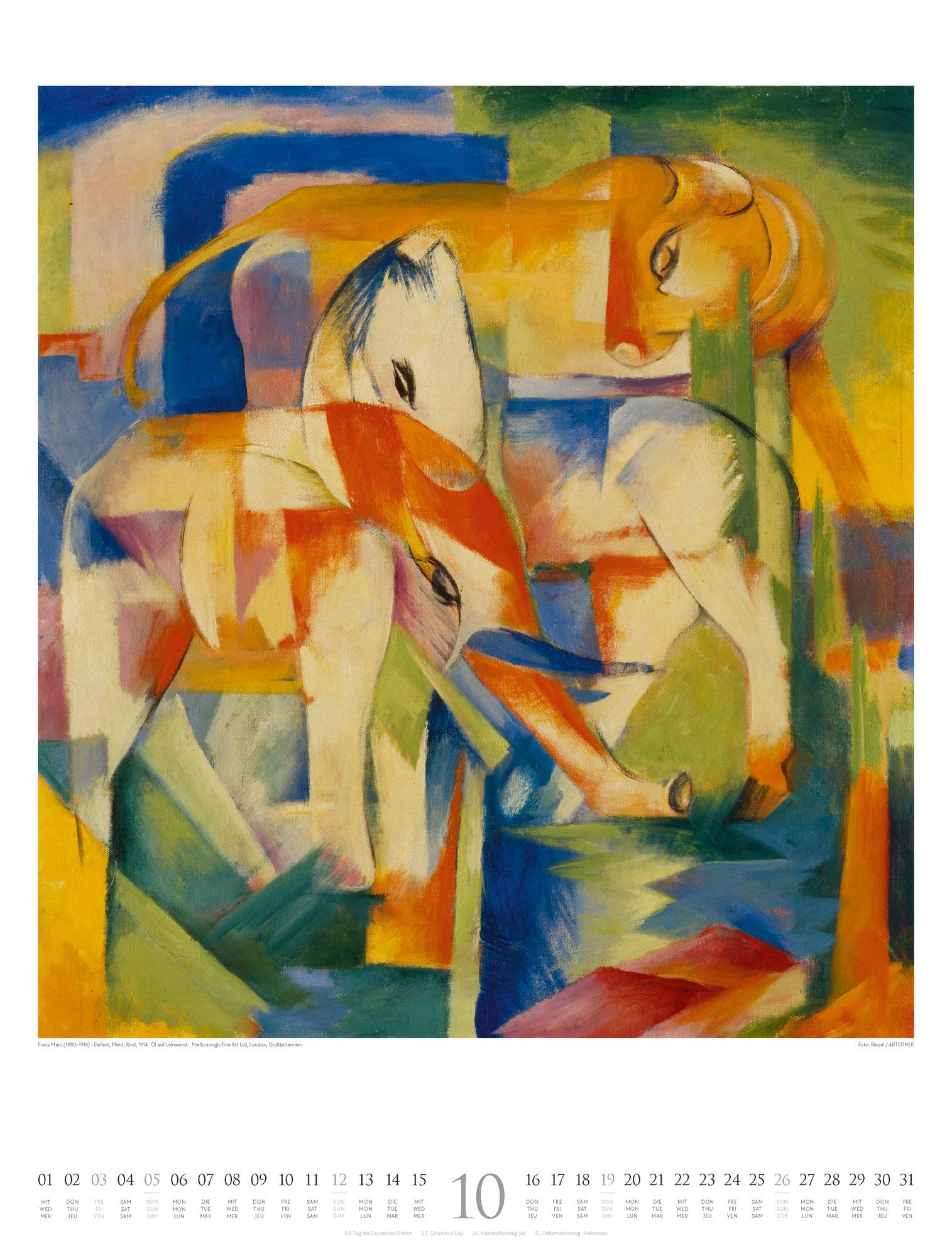 Bild: 9783838425672 | Franz Marc - Lebendige Farbe Kalender 2025 | Franz Marc (u. a.) | 2025