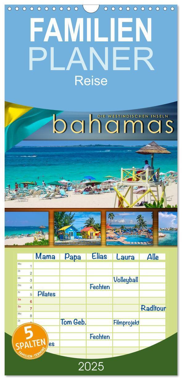 Cover: 9783457106655 | Familienplaner 2025 - Die Westindischen Inseln - Bahamas mit 5...