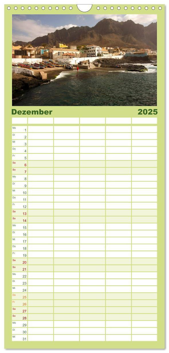 Bild: 9783457110218 | Familienplaner 2025 - Kap Verde mit 5 Spalten (Wandkalender, 21 x...