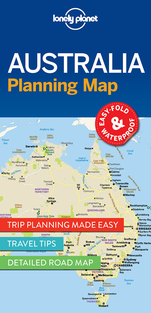 Cover: 9781786579089 | Lonely Planet Australia Planning Map | (Land-)Karte | Karte/Landkarte