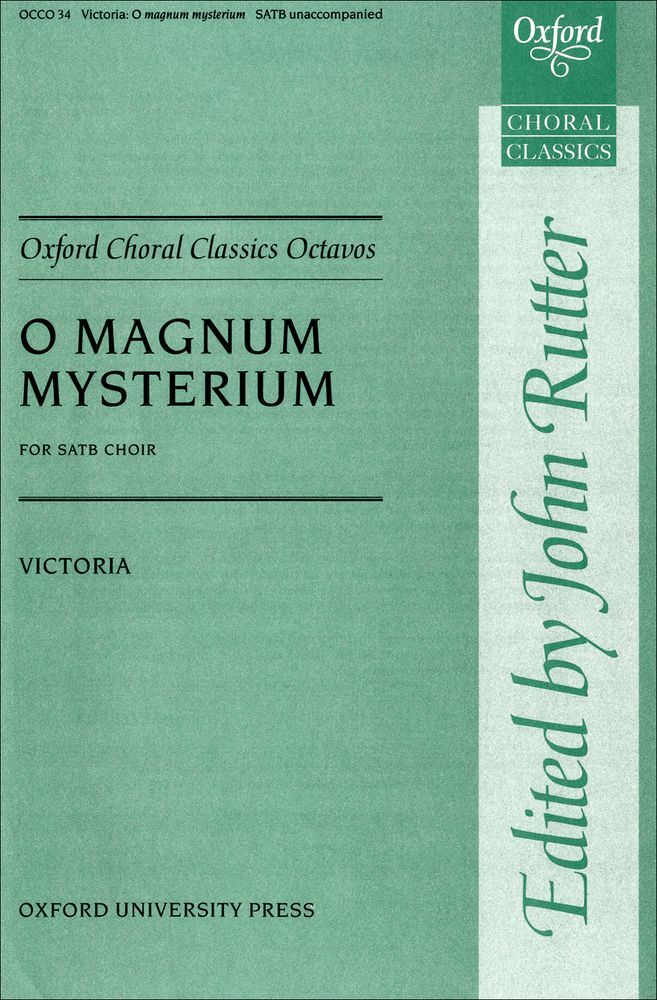 Cover: 9780193851757 | O magnum mysterium | Tomas Luis de Victoria | Noten | Chorpartitur