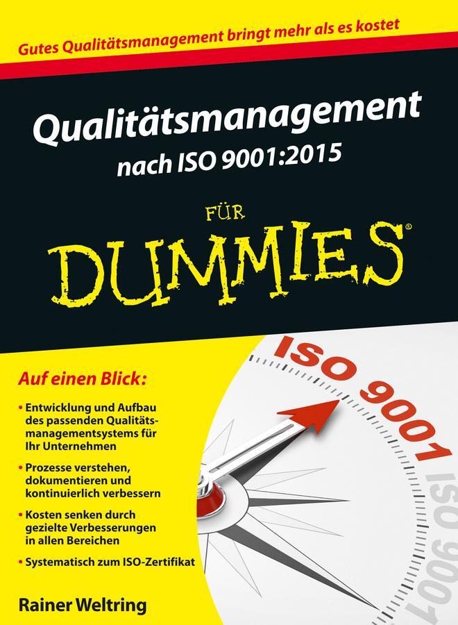 Cover: 9783527712243 | Qualitätsmanagement nach ISO 9001:2015 für Dummies | Rainer Weltring