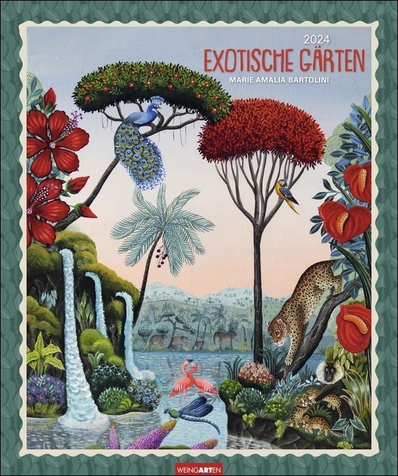 Cover: 9783840085116 | Exotische Gärten Edition Kalender 2024. Künstlerin Marie Amalia...