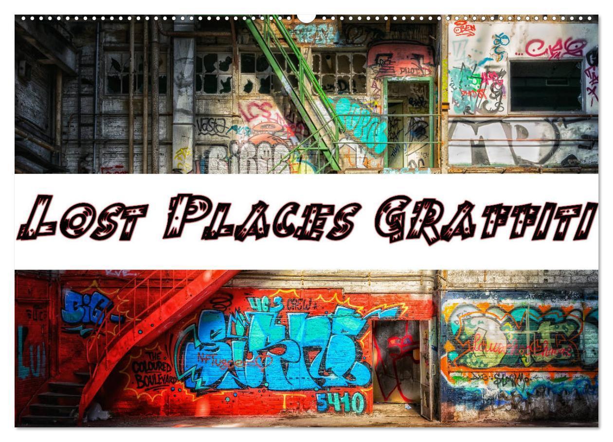 Cover: 9783675750524 | Lost Places Graffiti (Wandkalender 2024 DIN A2 quer), CALVENDO...