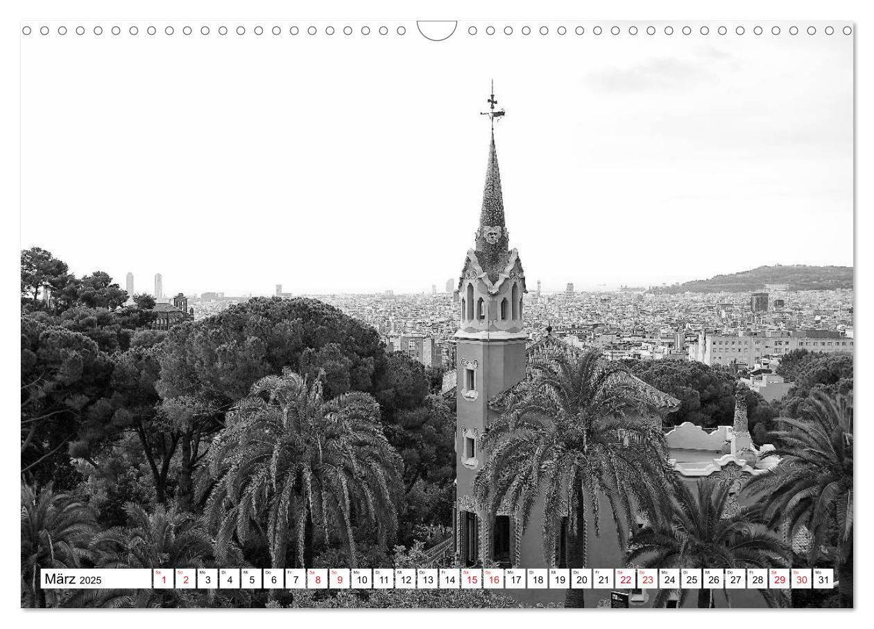 Bild: 9783435680795 | Barcelona Schwarz / Weiß Impressionen (Wandkalender 2025 DIN A3...