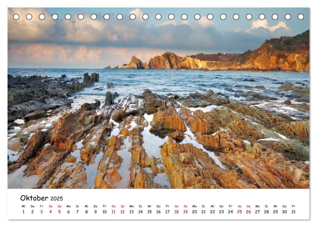 Bild: 9783435383733 | Nordspanien (Tischkalender 2025 DIN A5 quer), CALVENDO Monatskalender