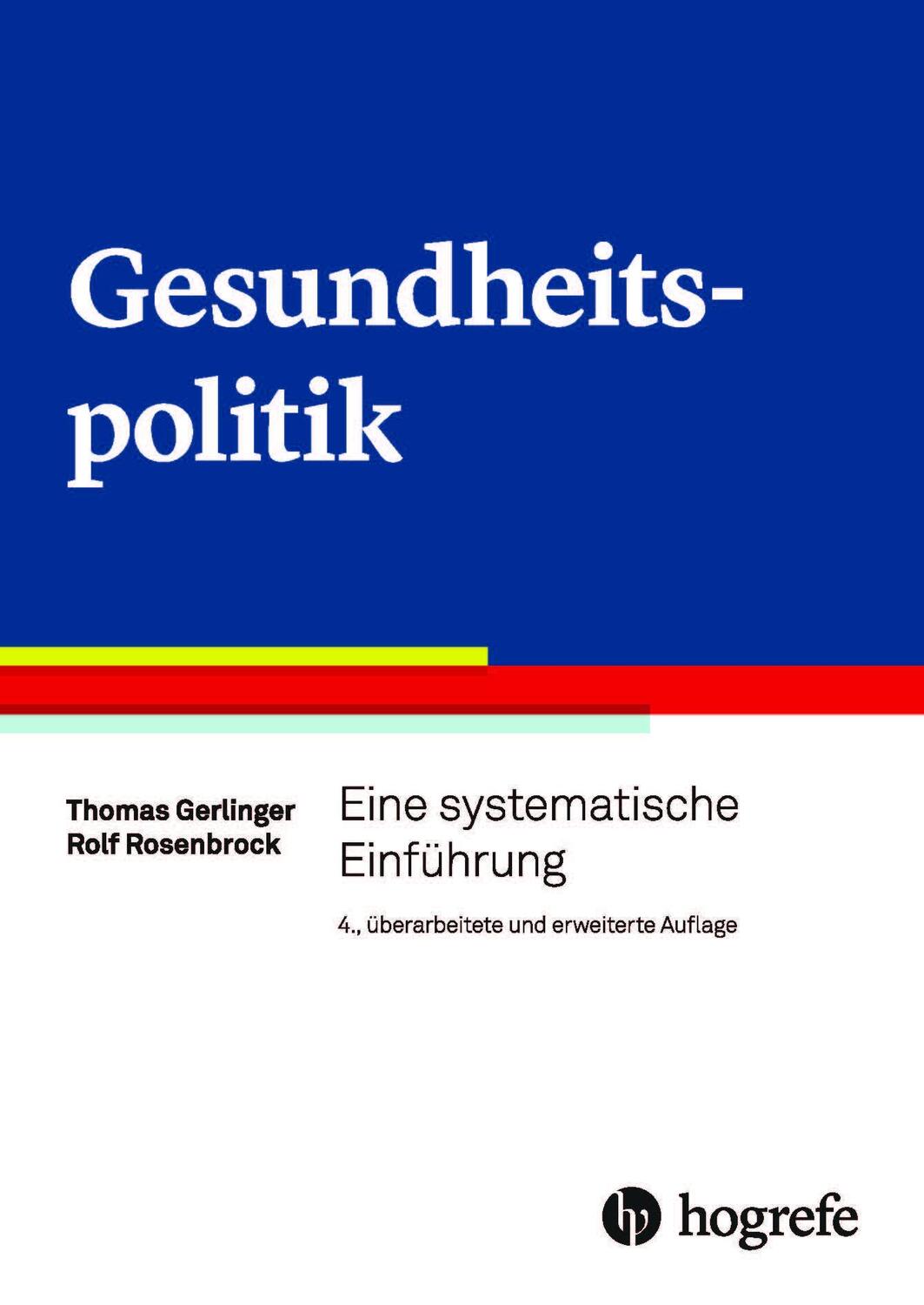 Cover: 9783456859682 | Gesundheitspolitik | Eine systematische Einführung | Gerlinger (u. a.)