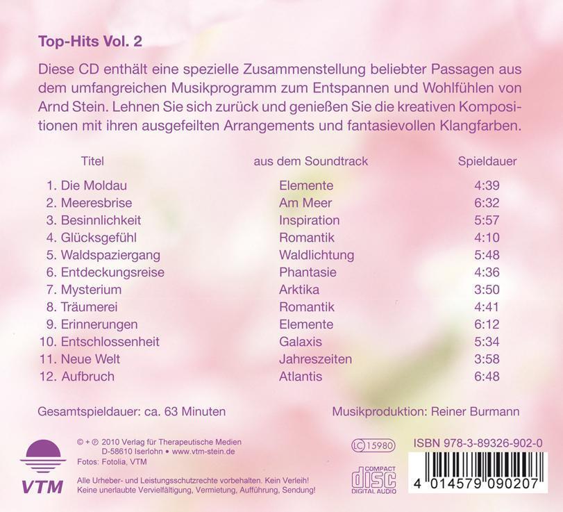 Rückseite: 9783893269020 | Top-Hits zum Entspannen 2. CD | Arnd Stein | Audio-CD | Deutsch | 1999