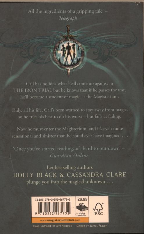 Rückseite: 9780552567732 | Magisterium 01: The Iron Trial | Cassandra Clare (u. a.) | Taschenbuch
