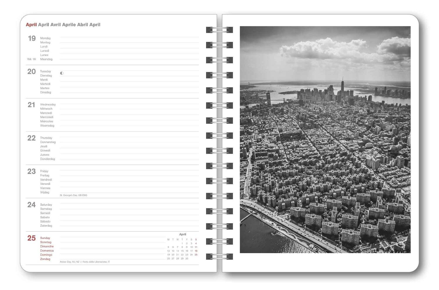 Bild: 4002725994783 | New York 2025 - Diary - Buchkalender - Taschenkalender - 16,5x21,6