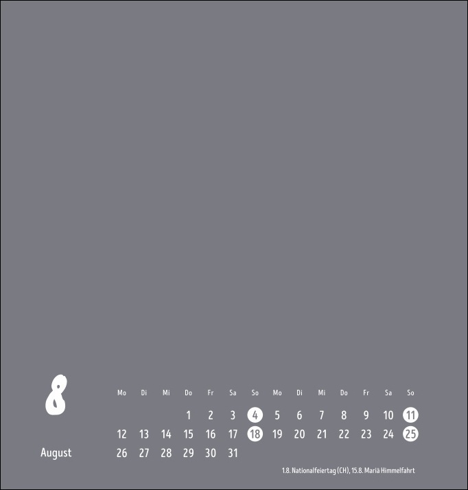 Bild: 9783756402014 | Bastelkalender 2024 anthrazit mittel. Blanko-Kalender zum Basteln...